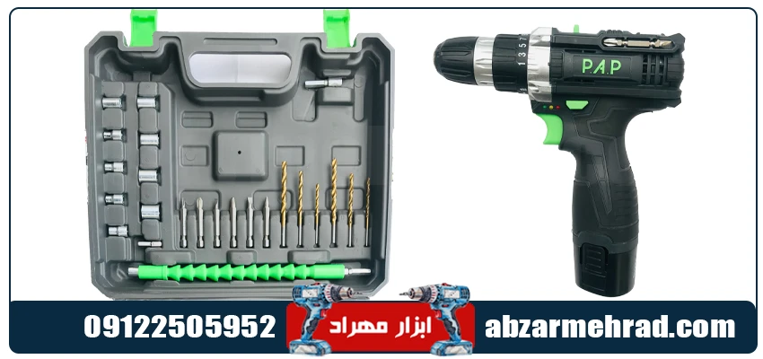 مشخصات فنی پیچ گوشتی شارژی پی ای پی مدل CD-1225