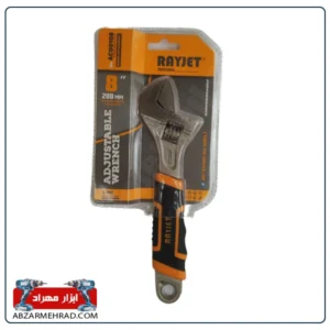 آچار فرانسه 8 اینچ روکش دار رایجت با دهانه 200 میلیمتر