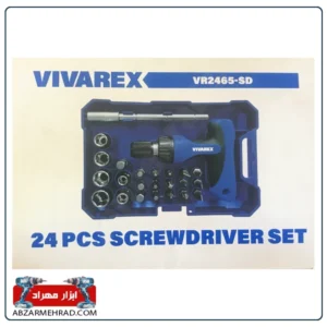 خرید ست پیچ گوشتی و بکس 24 عددی ویوارکس VR2465-SD