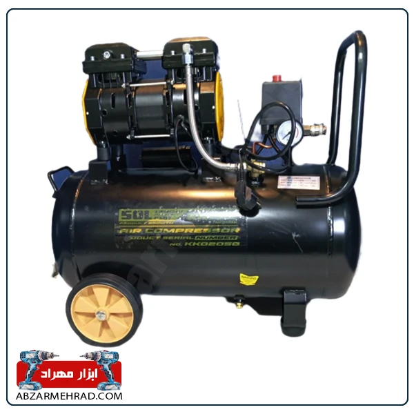 کمپرسور باد 50 لیتری سایلنت دو موتوره رایجت کمپرسور باد 50 لیتری سایلنت دو موتوره رایجت