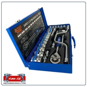 خرید جعبه بکس 24 پارچه درایو 1/2 باس BOSS