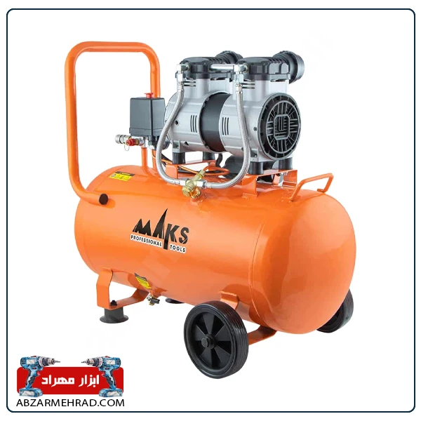 مشخصات کمپرسور باد 50 لیتری سایلنت مکس مدل KB50 New